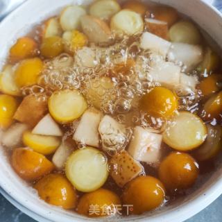 冰糖金桔雪梨饮的做法步骤：4