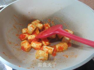 咸蛋黄豆腐的做法步骤：8