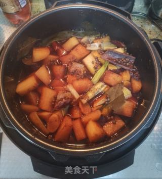 白萝卜炖肉的做法