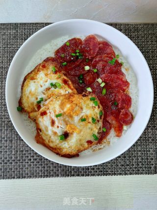 腊肠蒸饭的做法步骤：10