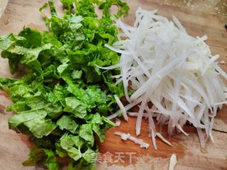 虾仁芥菜豆皮汤的做法步骤：3