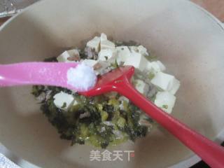 咸菜肉丝豆腐的做法步骤：6