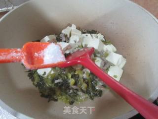 咸菜肉丝豆腐的做法步骤：7