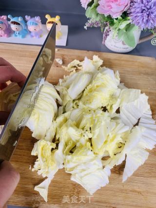 白菜烩馍的做法步骤：2