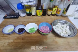 家常麻婆豆腐的做法步骤：1