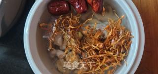 玛卡虫草花鸡汤的做法步骤：3