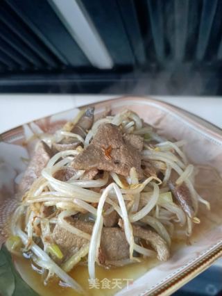 绿豆芽炒猪肝的做法