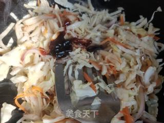 鸡蛋炒饼丝的做法步骤：9