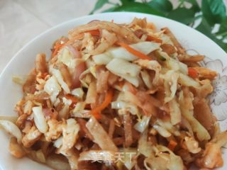 鸡蛋炒饼丝的做法步骤：15