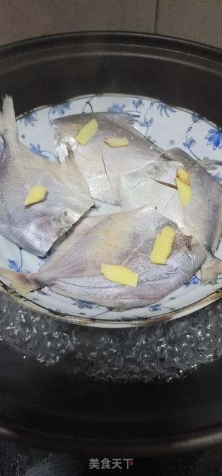 蒜香蒸银鲳鱼的做法步骤：4