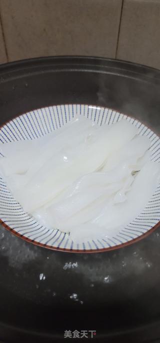 肉末榨菜蒸陈村粉的做法步骤：4