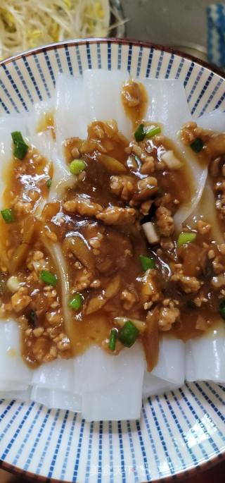 肉末榨菜蒸陈村粉的做法步骤：9
