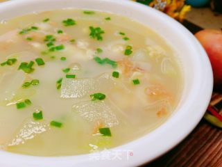 虾米冬瓜汤的做法步骤：10