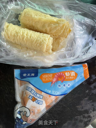 番茄虾滑响铃卷的做法步骤：1