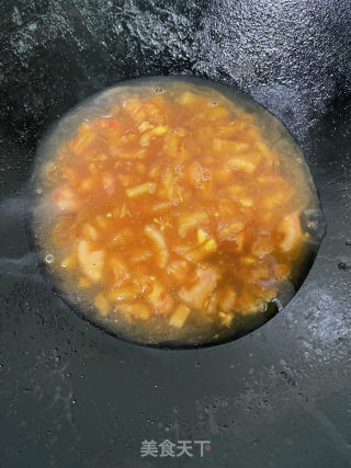 番茄虾滑响铃卷的做法步骤：8