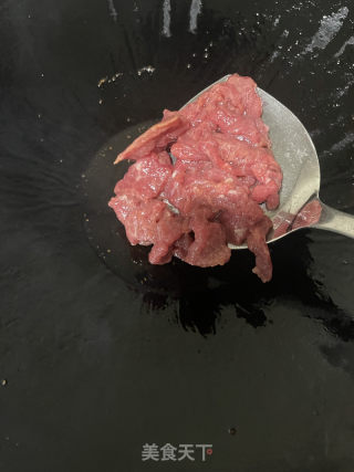 千页豆腐炒牛肉的做法步骤：6