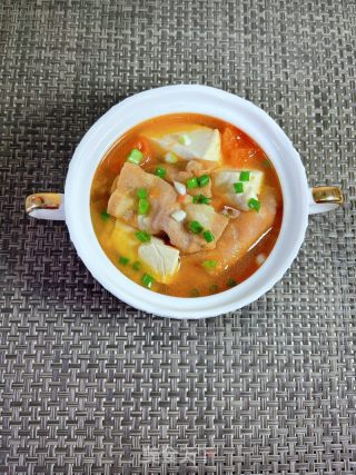 番茄豆腐肥牛汤的做法步骤：11