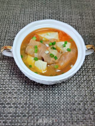 番茄豆腐肥牛汤的做法步骤：12