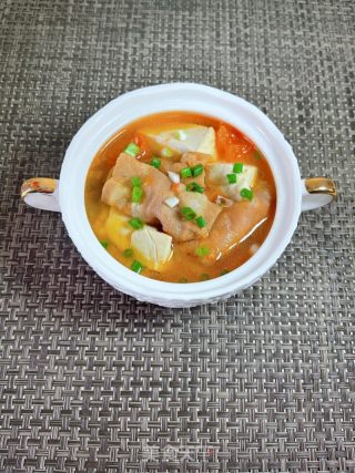 番茄豆腐肥牛汤的做法步骤：13