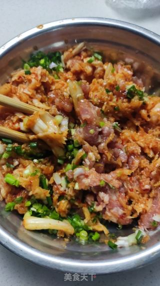 朝鲜泡菜蒸饺的做法步骤：4
