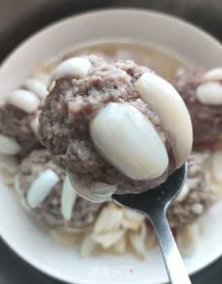百合蒸牛肉丸的做法