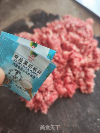百合蒸牛肉丸的做法步骤：4