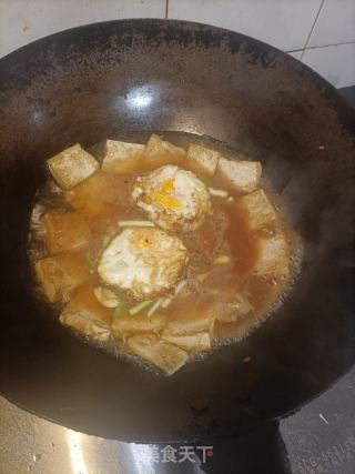 豆腐烩煎蛋的做法步骤：15