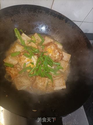 豆腐烩煎蛋的做法步骤：16