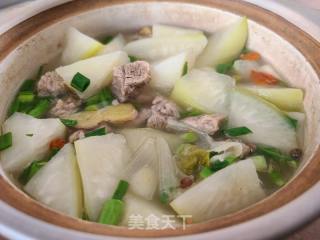 白萝卜清炖羊肉的做法步骤：15