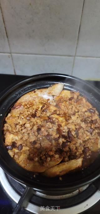 芋头肉末油豆腐煲的做法步骤：11