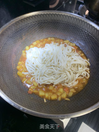 西红柿土豆面的做法步骤：7