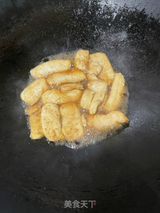 蒜苗豆腐的做法步骤：7
