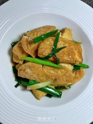 蒜苗豆腐的做法步骤：10