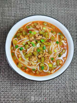 酸豆角肉末粉的做法步骤：14