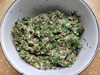 猪肉莲藕荠菜煎饺的做法步骤：5