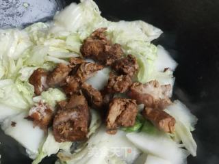 白菜豆腐烩粉条的做法步骤：8