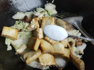 白菜豆腐烩粉条的做法步骤：10