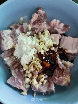 蒜蓉排骨蒸腐竹的做法步骤：7