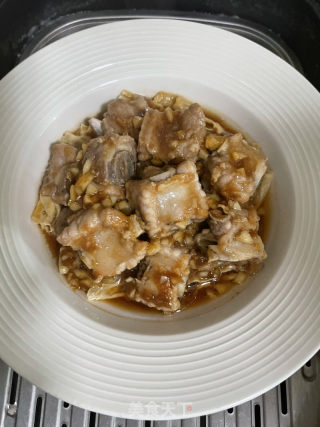 蒜蓉排骨蒸腐竹的做法步骤：12