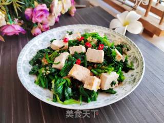 菠菜拌豆腐的做法