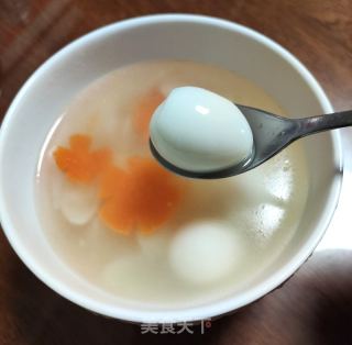 百合鹌鹑蛋糖水的做法