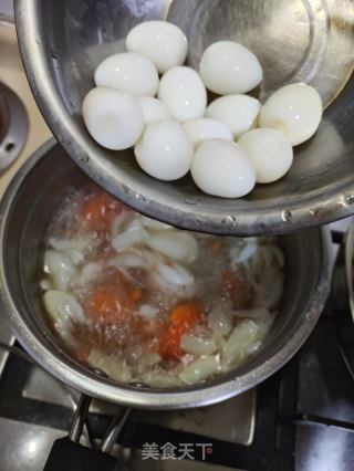 百合鹌鹑蛋糖水的做法步骤：7