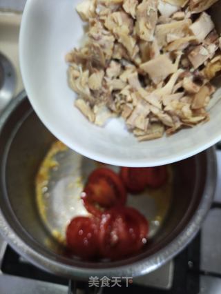 鸡肉百合菜丝汤的做法步骤：6