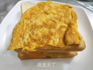 鸡蛋芝士三明治的做法步骤：6