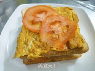 鸡蛋芝士三明治的做法步骤：7