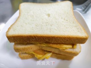 鸡蛋芝士三明治的做法步骤：8