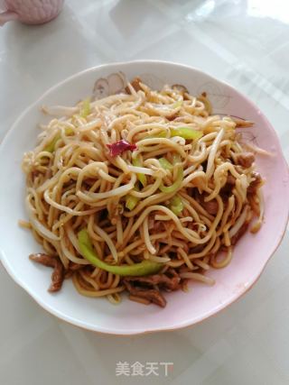 肉丝炒面的做法步骤：17