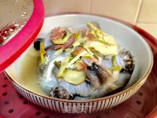 年夜饭硬菜清蒸甲鱼，掌握好这1步，肉质鲜嫩无腥味的做法步骤：7