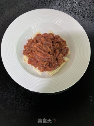 腐竹蒸牛肉的做法步骤：9