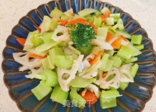 香芹胡萝卜拌藕片的做法步骤：11